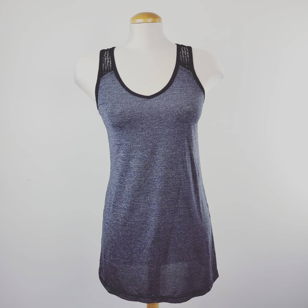 LULULEMON | Gray Racerback Tank with Lace Back